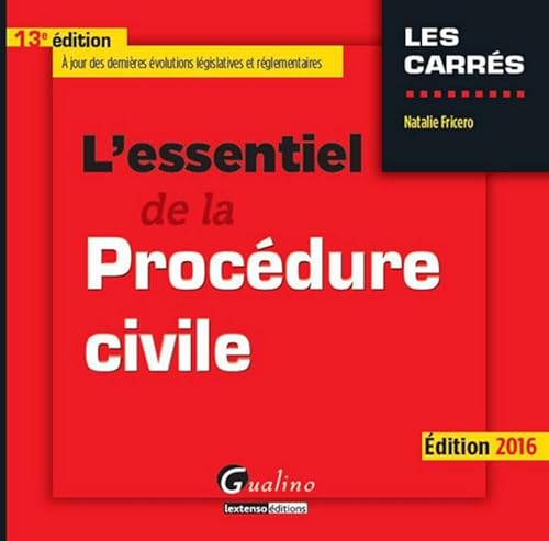 9782297054294: L'Essentiel de la Procdure civile 2016, 13me Ed.