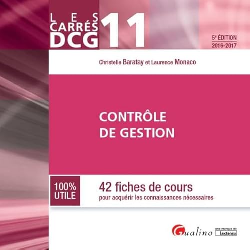 Beispielbild fr Contrle de gestion : 42 fiches de cours pour acqurir les connaissances ncessaires zum Verkauf von Ammareal