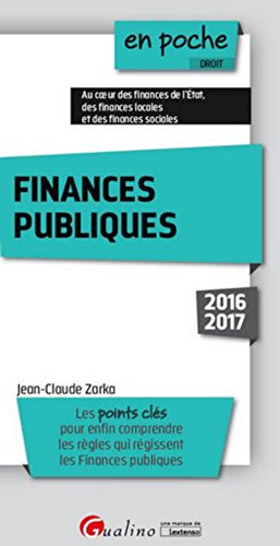 Beispielbild fr Finances publiques 2016-2017, 3me Ed. zum Verkauf von Ammareal