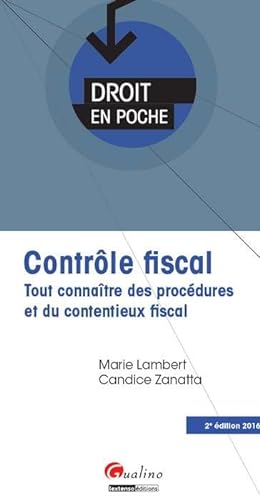 Beispielbild fr contrle fiscal - 2me dition: TOUT CONNATRE DES PROCDURES ET DU CONTENTIEUX FISCAL zum Verkauf von Ammareal