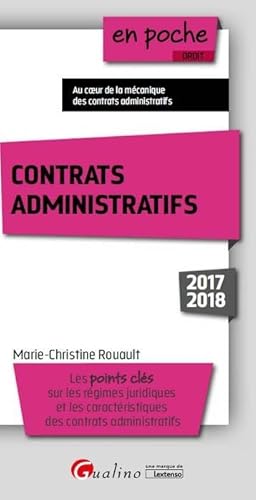 Stock image for CONTRATS ADMINISTRATIFS [Broch] Rouault, Marie-Christine for sale by BIBLIO-NET