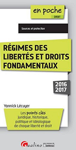 Stock image for Rgimes des liberts et droits fondamentaux 2016-2017, 2me Ed. for sale by medimops