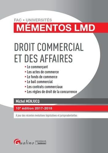 9782297061933: DROIT COMMERCIAL ET DES AFFAIRES 10E EDITION