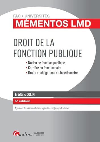 Stock image for Droit de la fonction publique for sale by Ammareal