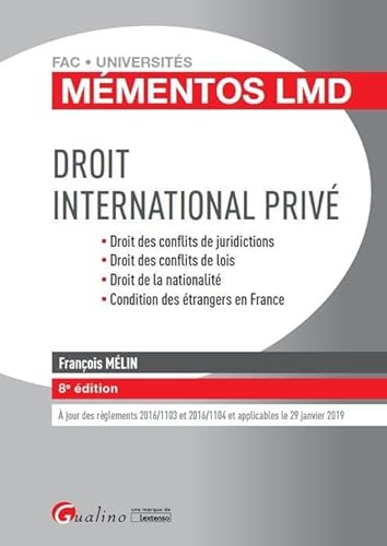 Stock image for Droit international priv for sale by Ammareal