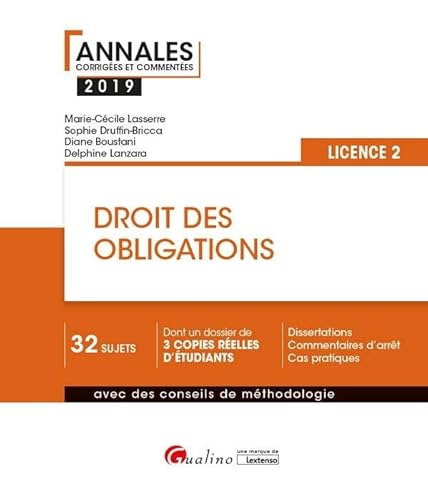 Beispielbild fr DROIT DES OBLIGATIONS - L2 - 3EME EDITION zum Verkauf von Ammareal