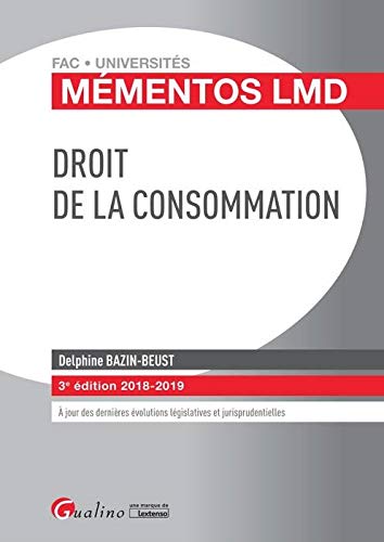 Beispielbild fr DROIT DE LA CONSOMMATION - 3EME EDITION zum Verkauf von Ammareal