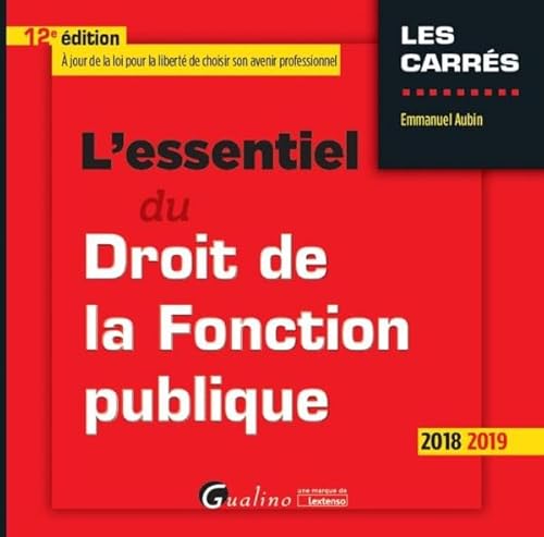 Beispielbild fr L'essentiel du droit de la fonction publique zum Verkauf von Ammareal