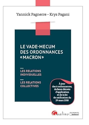 Stock image for Le Vade-mecum Des Ordonnances Macron : Les Relations Individuelles, Les Relations Collectives for sale by RECYCLIVRE