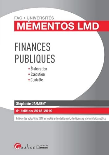 Beispielbild fr Finances publiques: Elaboration, excution, contrle zum Verkauf von Ammareal
