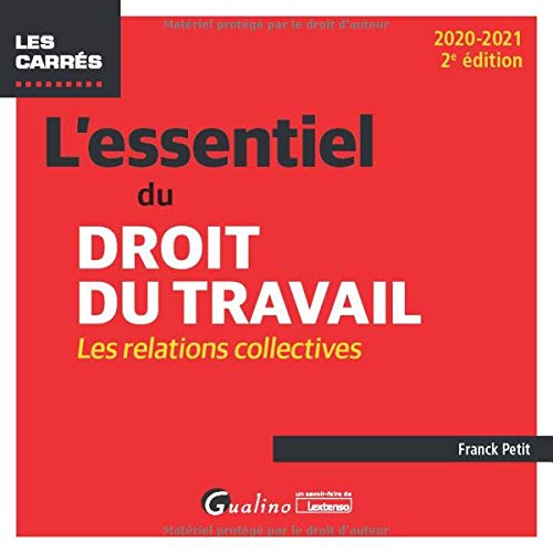 Stock image for L'essentiel du droit du travail : Relations collectives for sale by medimops