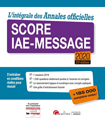 Stock image for L'intgrale des annales officielles Score IAE-Message for sale by Ammareal