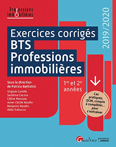 Beispielbild fr Exercices corrigs du BTS Professions immobilires zum Verkauf von medimops