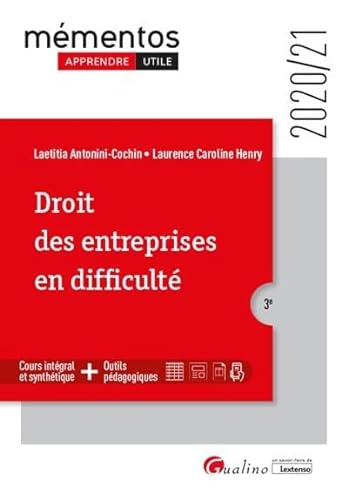 Stock image for Droit des entreprises en difficult (2020-2021) for sale by Ammareal