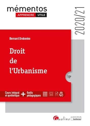 Imagen de archivo de Droit de l'urbanisme (2020-2021) (Mmentos) a la venta por medimops