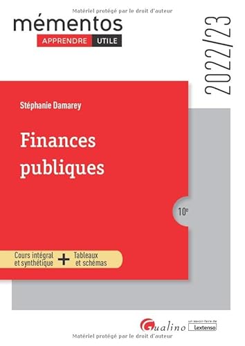 Stock image for Finances publiques: laboration - Excution - Contrle (2022-2023) for sale by medimops