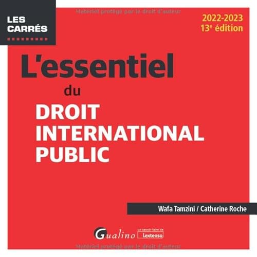 Beispielbild fr L'essentiel du droit international public (2022-2023) Roche, Catherine et Tamzini, Wafa zum Verkauf von BIBLIO-NET