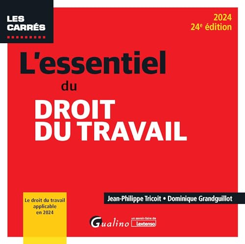 Imagen de archivo de L'essentiel du droit du travail: Le droit du travail applicable en 2024 (2024) a la venta por Gallix