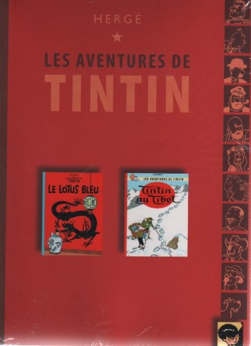 Imagen de archivo de TINTIN: Le lotus bleu + tintin au tibet. album double a la venta por Mli-Mlo et les Editions LCDA