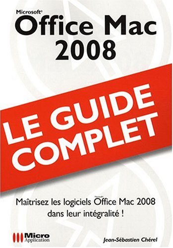 Imagen de archivo de Office Mac 2008 (Guide Complet) a la venta por Ammareal