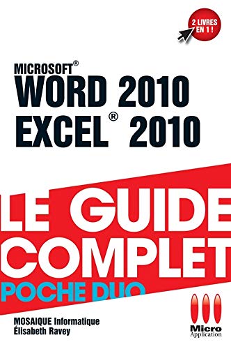 9782300030222: GUIDE CPLT POCHE DUO WORD 2010 EXCEL 20
