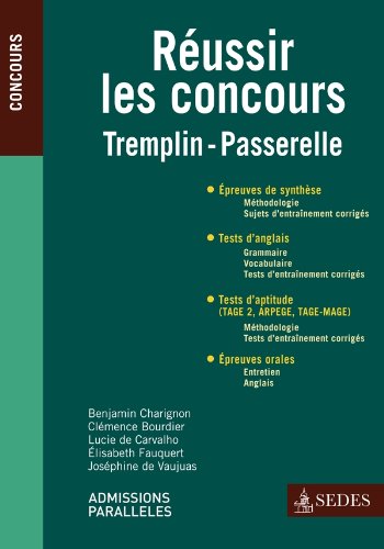 Beispielbild fr Russir les concours - Tremplin - Passerelle zum Verkauf von Ammareal