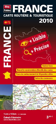 Imagen de archivo de 2010 France Carte routire et touristique Maxi-Format a la venta por medimops