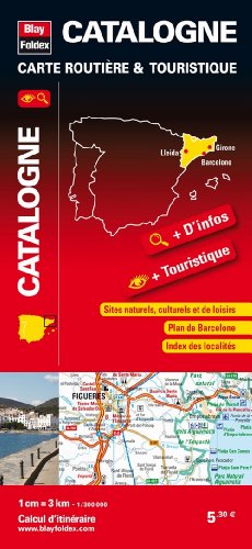 9782309240066: Catalogne (Espagne), carte rgionale, routire & touristique