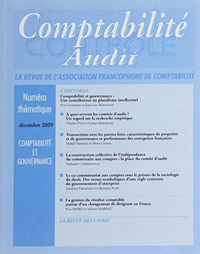 Beispielbild fr Revue Comptabilite Controle Audit N.Thmatique 1209 zum Verkauf von Buchpark