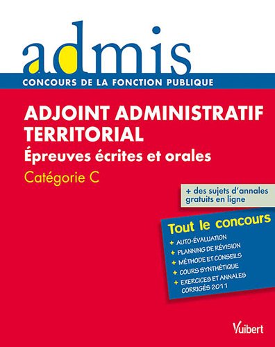 Beispielbild fr Adjoint administratif territorial Epreuves crites et orales Catgorie C zum Verkauf von medimops