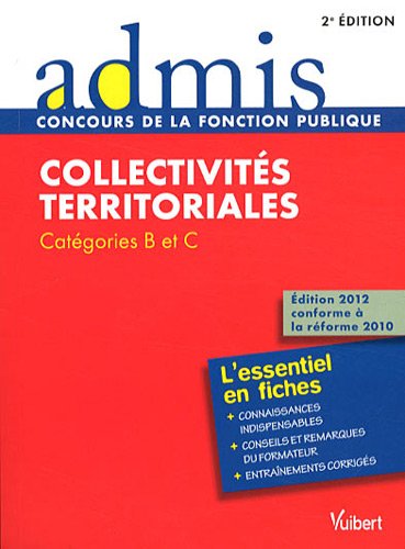 Imagen de archivo de Collectivits territoriales : Catgories B et C a la venta por medimops