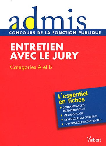 Beispielbild fr Entretien avec le jury : Catgories A et B zum Verkauf von medimops
