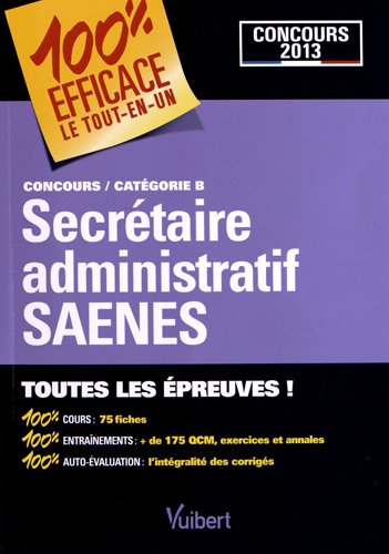 Stock image for Secrtaire administratif SAENES : Concours catgorie B for sale by medimops