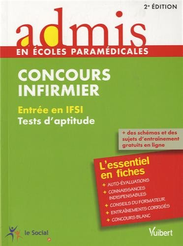 Imagen de archivo de Concours infirmier tests d'aptitude crit a la venta por Ammareal