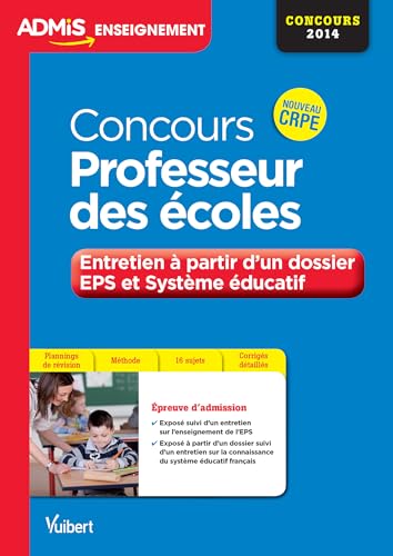 Beispielbild fr Concours Professeur des coles - EPS et Systme ducatif - 20 sujets corrigs - Concours 2014 - Nouveau CRPE zum Verkauf von medimops
