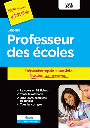 Beispielbild fr Concours Professeur des coles - Prparation rapide et complte  toutes les preuves - CRPE 2015 zum Verkauf von Le Monde de Kamlia