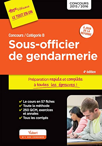 Imagen de archivo de Sous-officier De Gendarmerie : Concours Catgorie B : Concours 2015-2016 a la venta por RECYCLIVRE