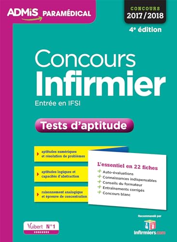 Imagen de archivo de Concours Infirmier - Tests d'aptitude - L'essentiel en 22 fiches: Concours 2017-2018 Delabrire, Marc a la venta por BIBLIO-NET