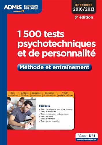Beispielbild fr 1500 tests psychotechniques et de personnalit - Mthode et entranement zum Verkauf von Ammareal