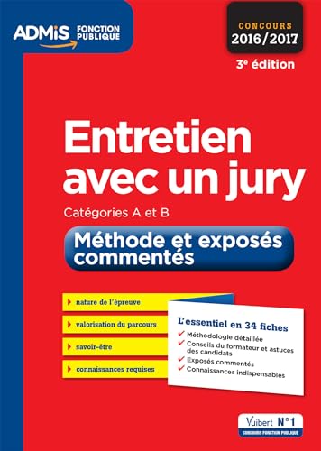 Beispielbild fr Entretien avec un jury mthode et exposs comments 3e edt 2016 2017 zum Verkauf von Ammareal
