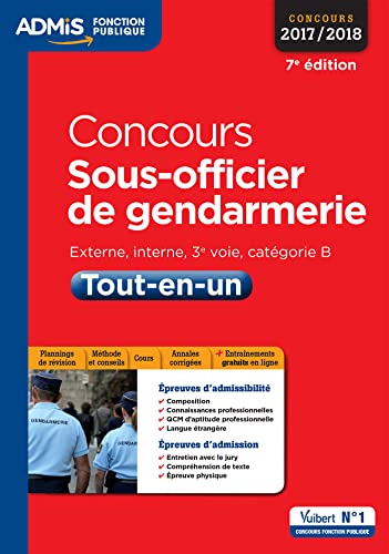Beispielbild fr Concours Sous-officier De Gendarmerie : Externe, Catgorie B : Tout-en-un zum Verkauf von RECYCLIVRE