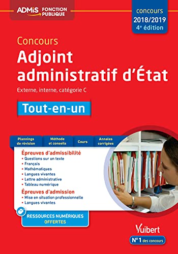 Beispielbild fr Concours Adjoint administratif d'tat - Catgorie C - Tout-en-un Concours 2018-2019 zum Verkauf von medimops