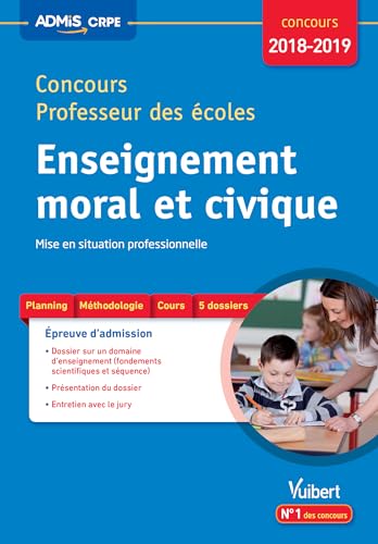 Beispielbild fr Concours Professeur des coles - Enseignement moral et civique - Mise en situation professionnelle - Concours 2018-2019 zum Verkauf von medimops