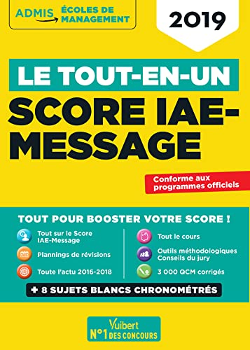 Stock image for Le tout-en-un score IAE-message 2019 for sale by LeLivreVert