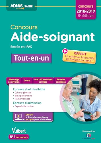 Beispielbild fr Concours aide-soignant, entre en IFAS : tout-en-un : concours 2018-2019 zum Verkauf von LeLivreVert