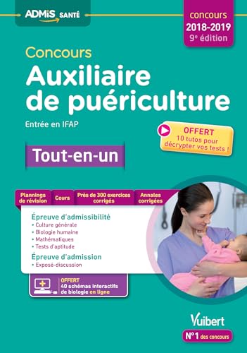 Stock image for Concours Auxiliaire de puriculture 2018-2019 - Entre en IFAP - Tout-en-un for sale by Ammareal