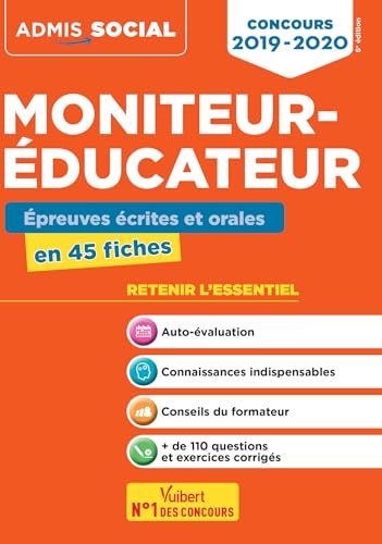 9782311205343: Concours Moniteur-ducateur: Epreuves crites et orales en 45 fiches