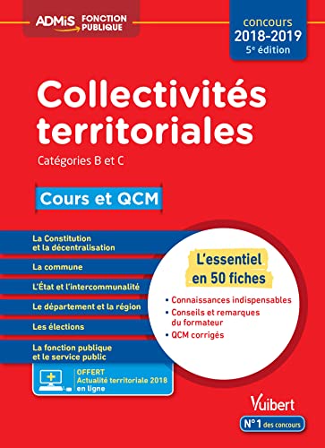 9782311205756: Collectivits territoriales: Cours et QCM, catgories B et C