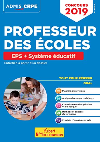 Beispielbild fr Concours Professeur des coles - EPS et Systme ducatif - Entretien  partir d'un dossier: CRPE 2019 zum Verkauf von Ammareal