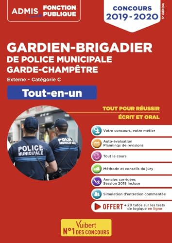 Beispielbild fr Concours Gardien-brigadier de police municipale et Garde-champtre - Catgorie C - Tout-en-un: Concours externe 2019-2020 zum Verkauf von LeLivreVert